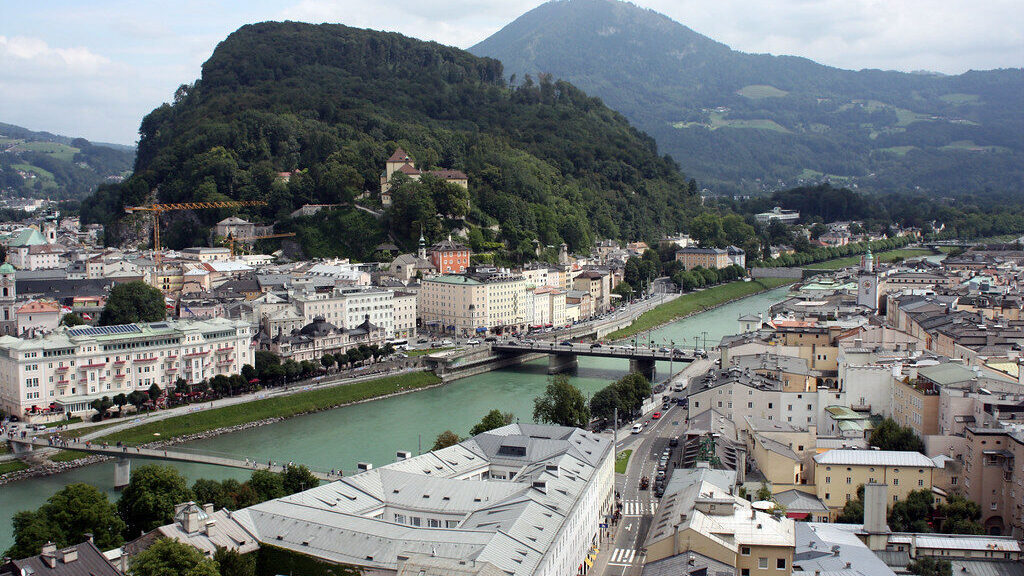 Panoràmica des del Mönchsberg, Salzburg