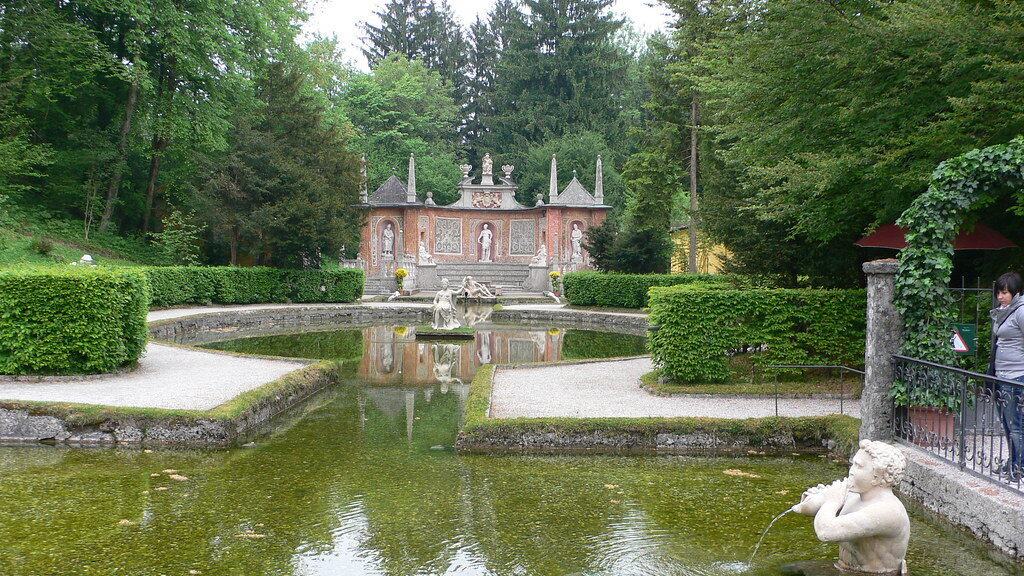 Trick Fountain at Schloss Hellbrunn, Salzburg